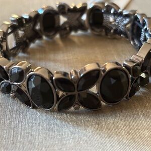 ⭐️Pretty Napier Black Floral Bracelet. Free with purchase